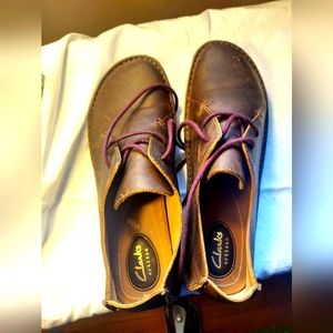 Clarks brown leather